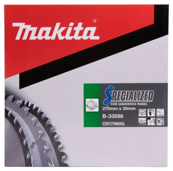 Makita b-33598 specialized lama per seghe circolari 270x30 mm taglio pannelli sandwich - dettaglio 2