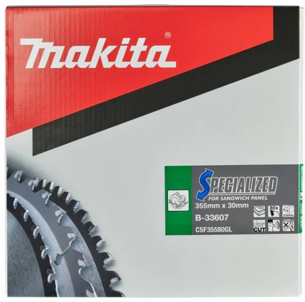 Makita b-33607 specialized lama per seghe circolari 355x30 mm taglio pannelli sandwich - dettaglio 2