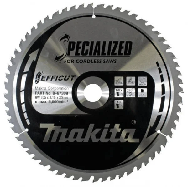 Makita b-67309 efficut lama per troncatrice 305x30 mm per legno - dettaglio 1