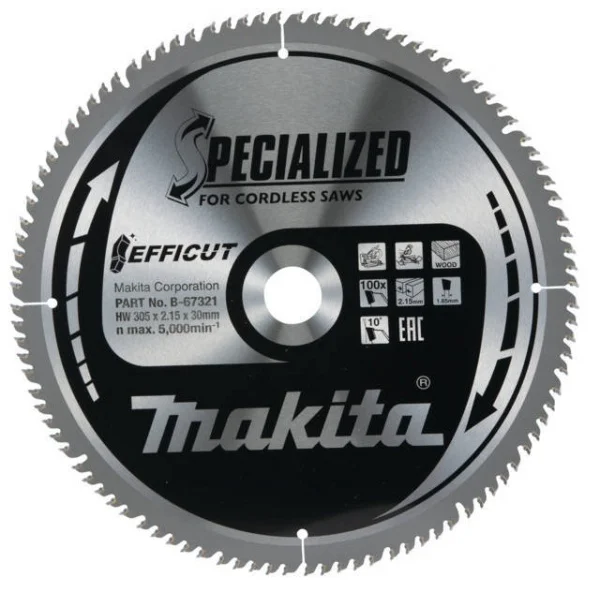 Makita b-67321 efficut lama per troncatrice 305x30 mm per legno - dettaglio 1
