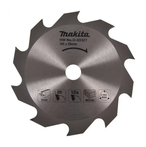 Makita d-03327 lama tct per sega circolare 165x20 mm per legno - dettaglio 1