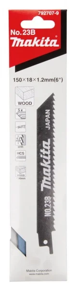 Makita 792707-9 lama per seghetto diritto 150x1 mm per legno 5 pz. - dettaglio 3