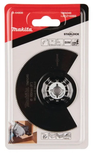 Makita b-64808 tma046 lama per utensile multifunzione starlock per legno e metallo - dettaglio 2