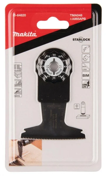Makita b-64820 tma048 lama per utensile multifunzione starlock per legno e metallo - dettaglio 2