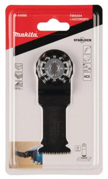 Makita b-64886 tma054 lama per utensile multifunzione starlock per legno - dettaglio 2