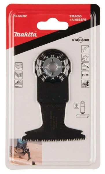 Makita b-64892 tma055 lama per utensile multifunzione starlock per legno - dettaglio 2