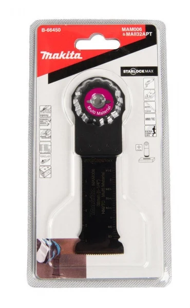 Makita b-66450 mam006 lama per utensile multifunzione starlock max multimateriale - dettaglio 3