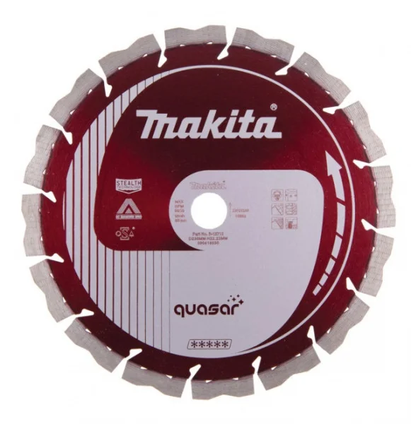 Makita quasar stealth disco diamantato silenziato universale a umido e secco - dettaglio 1