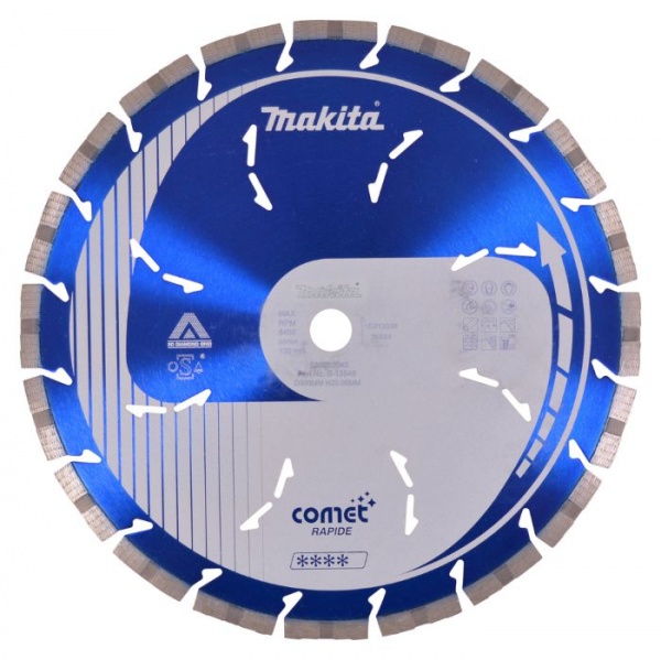 Makita Comet Rapide Disco diamantato con fori di raffreddamento