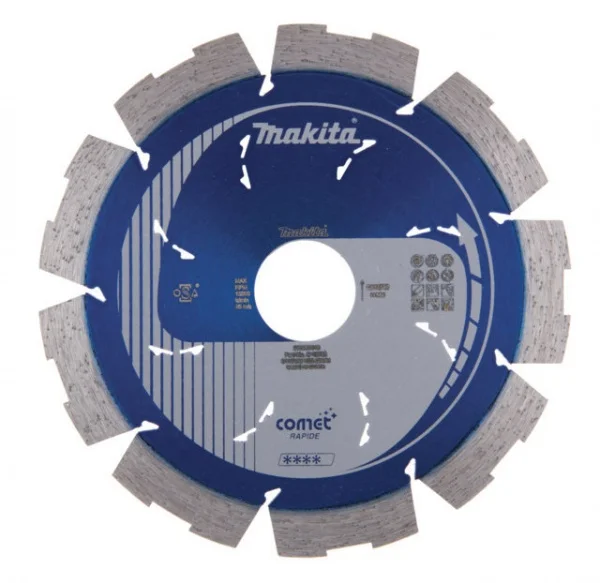 Makita comet Rapide disco diamantato con fori di raffreddamento - dettaglio 1