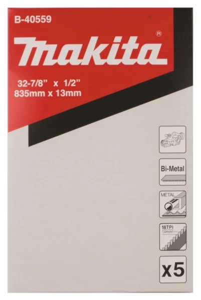 Makita b-40559 lama a nastro bimetallica 835x13 mm per acciaio 5 pz. - dettaglio 3