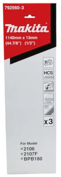 Makita 792560-3 lama a nastro 1140x13 mm per metalli e plastiche 3 pz. - dettaglio 3