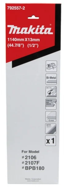 Makita 792557-2 lama a nastro 1140x13 mm per acciaio inox - dettaglio 3