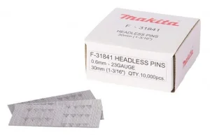 Makita f-31841 spilli 0,6x30 mm 23 gauge in acciaio zincato 10.000 pz. - dettaglio 1