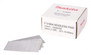 Makita f-31854 spilli 0,6x35 mm 23 gauge in acciaio zincato 10.000 pz. - dettaglio 1