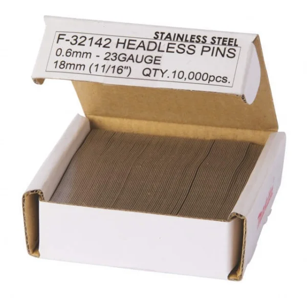Makita f-32142 spilli 0,6x18 mm 23 gauge in acciaio inox 10.000 pz. - dettaglio 2