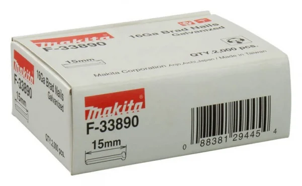 Makita groppini tipo 16ga per groppinatrice dbn600 2.000 pz. - dettaglio 2