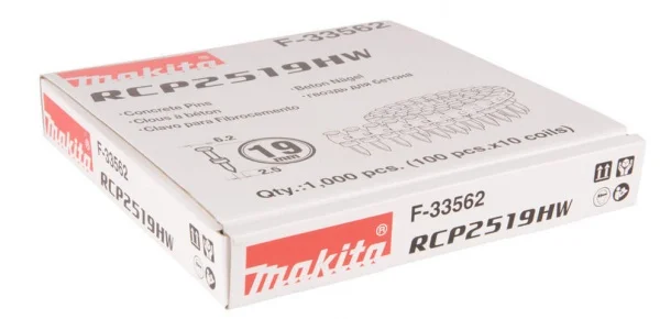 Makita chiodi nastrati per chiodatrice an250hc per calcestruzzo 1000 pz. - dettaglio 2