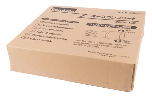 Makita a-34235 tubo flessibile 28 mm per aspirazione 1,5 metri con adattatori - dettaglio 2