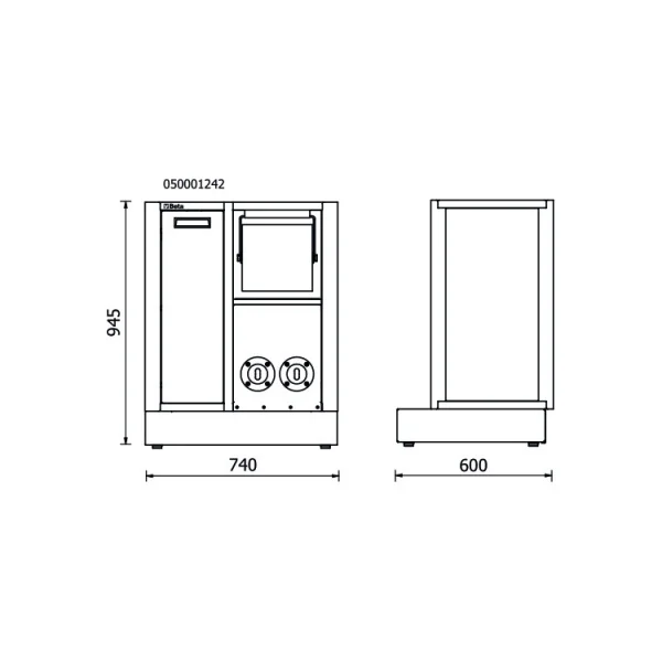 Beta rsc50 ms-2avv modulo di servizio fisso per arredamento officina 050001242 - dettaglio 2