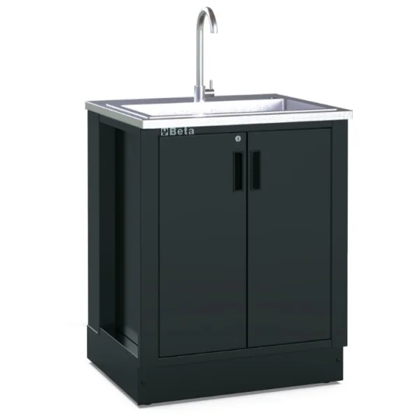Beta rsc50 ml modulo fisso con lavandino inox per arredo officina 050001244 - dettaglio 1
