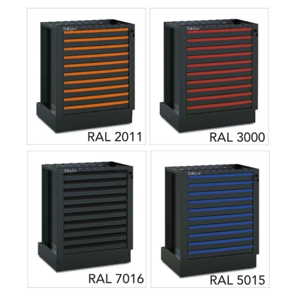 Beta 5000 rsc50 2.0/kfc kit frontalini colorati per arredo officina 10 pz. - dettaglio 2