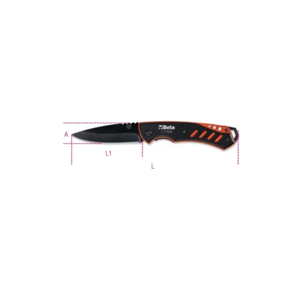 Beta 1778an coltello a serramanico in acciaio inox 017780065 - dettaglio 4