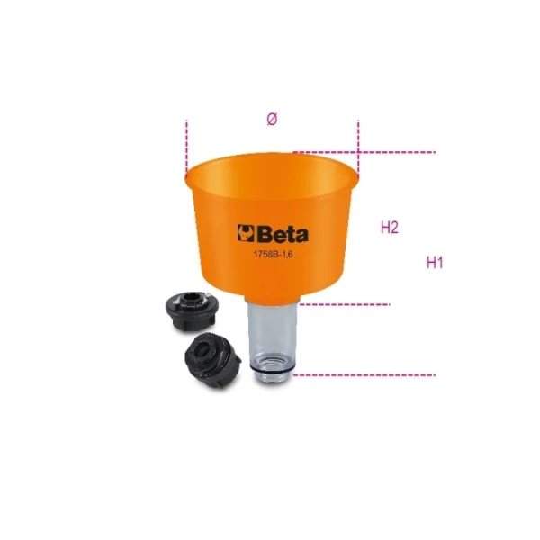 Beta 1758b-1,6 imbuto antireflusso ad attacco rapido 1600 ml 017580033 - dettaglio 2