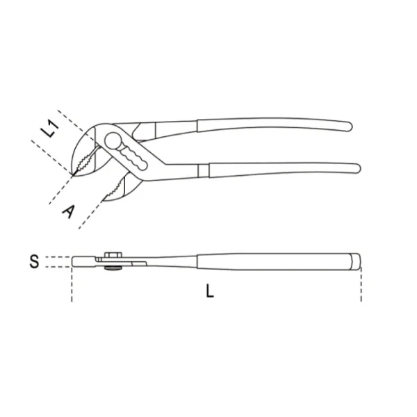 Beta 1048vn pinza poligrip a cerniera chiusa regolabile - dettaglio 4
