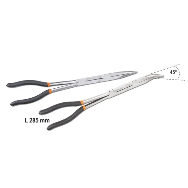 Beta 1009l/dp-s2 serie di pinze becchi mezzotondi lunghi doppio snodo 2 pz. 010090060 - dettaglio 1