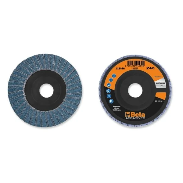 Beta 11202a 60/sm smerigliatrice angolare 115 mm con dischi lamellari 200 pz. 112020199 - dettaglio 2