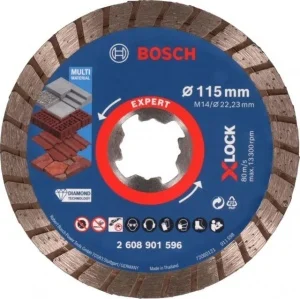 Bosch multimaterial x-lock turbo disco diamantato expert per smerigliatrice - dettaglio 1