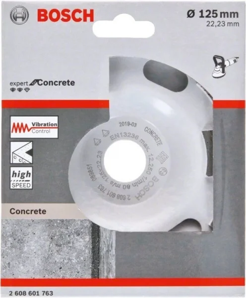 Bosch expert for concrete high speed mola a tazza diamantata 125 mm - dettaglio 2