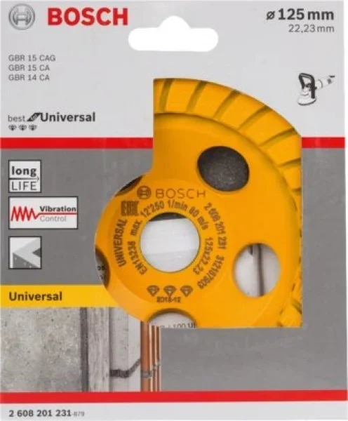 Bosch best for universal turbo mola a tazza diamantata 125 mm - dettaglio 2