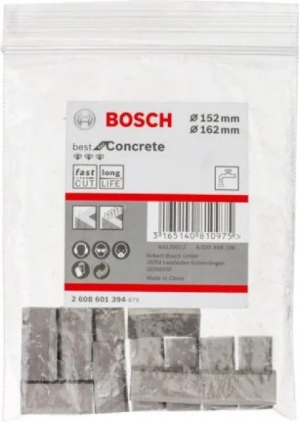 Bosch best for concrete 1 1/4" unc segmenti per corone diamantate a umido 162 mm - dettaglio 2