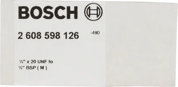 Bosch 2608598126 adattatore per corona diamantata 1/2" 20 unf - g 1/2" - dettaglio 2