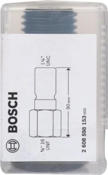Bosch 2608598153 adattatore per corona diamantata 5/8" x 16 unf - 1 1/4" unc - dettaglio 2