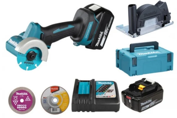 Makita DMC300RTJ Sega diamantata 76 mm Brushless a batteria 18 V - DMC300RTJ