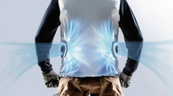 Makita dfv210a gilet ventilato 4 velocità 12 - 18 v senza batteria - dettaglio 2