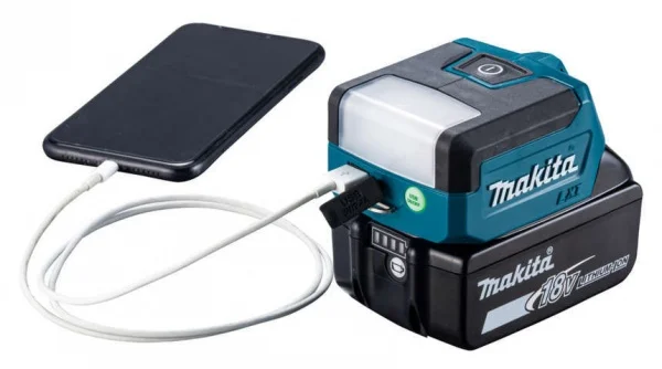 Makita DML817 Torcia 18 V con adattatore USB senza batteria - DML817