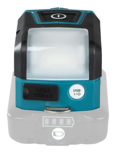 Makita ML107 Torcia 12 V con adattatore USB senza batteria - ML107
