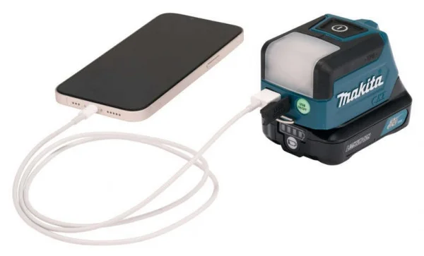 Makita ML107 Torcia 12 V con adattatore USB senza batteria - ML107