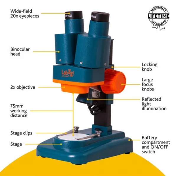 Levenhuk labzz m4 microscopio stereo 70789 - dettaglio 8