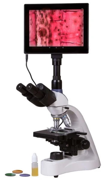 Levenhuk med d10t lcd microscopio trinoculare digitale professionale 73987 - dettaglio 2
