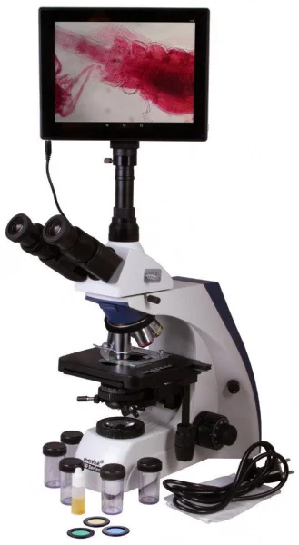 Levenhuk med d35t lcd microscopio trinoculare digitale professionale 74003 - dettaglio 1