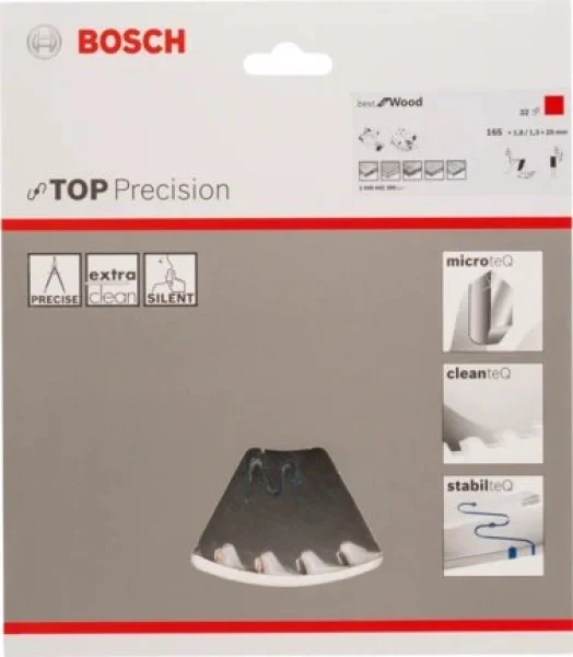 Bosch top precision best for wood lama per seghe circolari 165x20 mm per legno 2608642386 - dettaglio 2