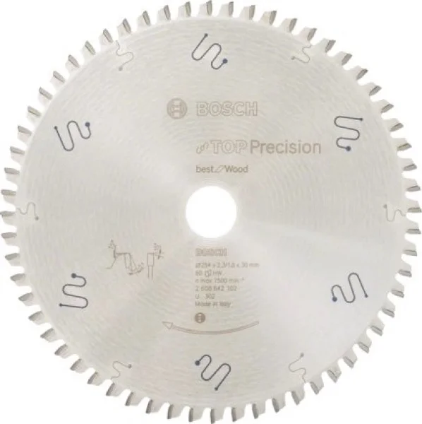Bosch top precision best for wood lama per troncatrici 254x30 mm per legno 2608642102 - dettaglio 1