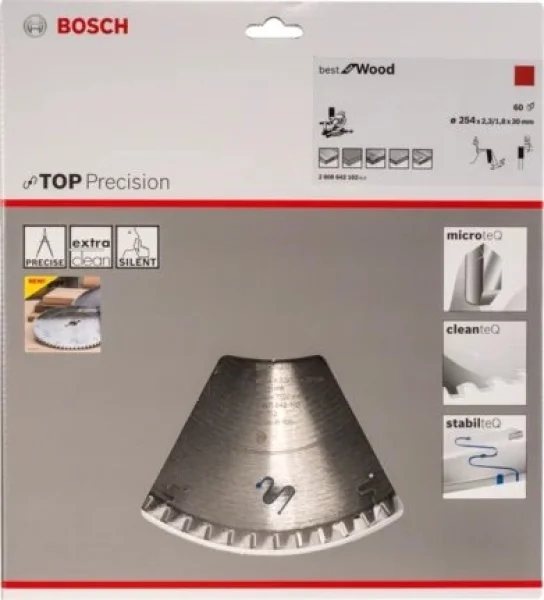 Bosch top precision best for wood lama per troncatrici 254x30 mm per legno 2608642102 - dettaglio 2