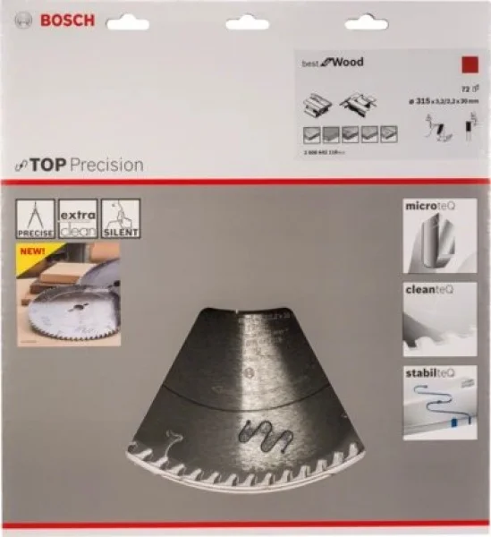 Bosch top precision best for wood lama per seghe da banco 315x30 mm per legno 2608642118 - dettaglio 2