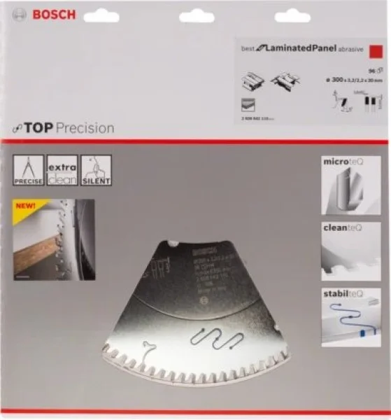 Bosch top precision best for laminated panel abrasive lama circolare 300x30 mm per laminati 2608642110 - dettaglio 2